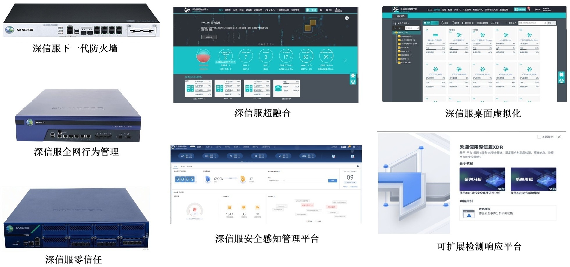 深信服产品图样集合